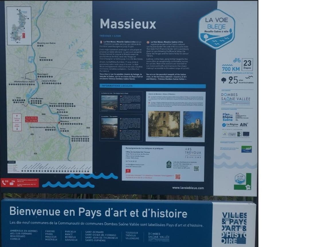Готель Havre De Paix Bord De Saone Avec Jacuzzi Massieux Екстер'єр фото